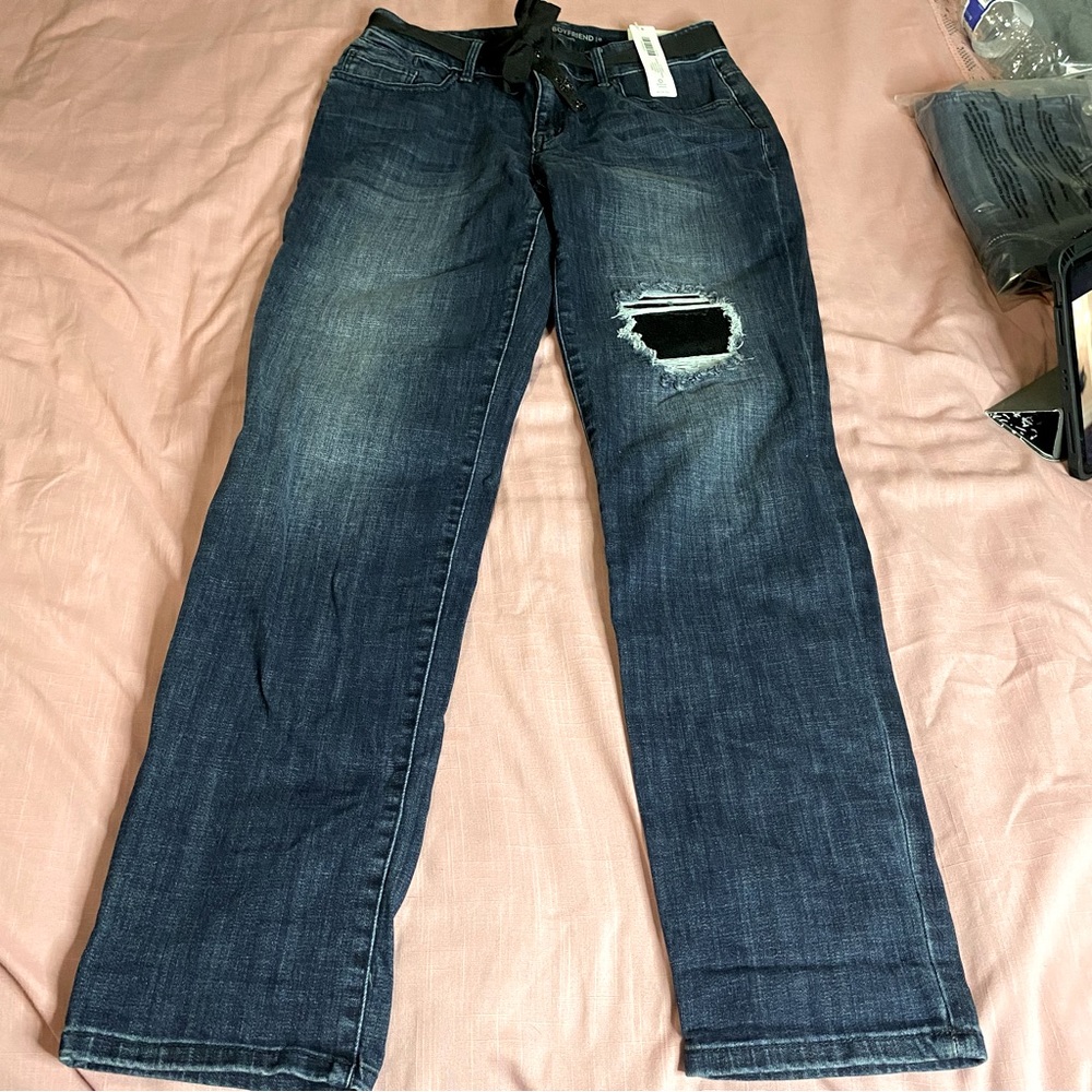 The platinum boyfriend jeans by chicos size 0